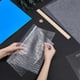 thumbnail image 3 of Lámina con efecto de agua (3 estilos), 6 hojas de papel plástico texturizado, láminas onduladas transparentes, lámina de agua fluida con pegatinas autoadhesivas azules., 3 of 5