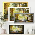 thumbnail image 4 of Designart 'Afternoon Light Through The Forest Trees' Traditional Framed Art Print, 4 of 4