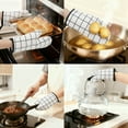 thumbnail image 2 of Unique Bargains Thick Cotton Lining Heat-Resistant Cooking Gloves White, 2 of 6