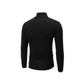 thumbnail image 3 of Arvbitana Men's Solid Color Pullovers Long Sleeve Turtleneck Simple T-shirts Casual Basic Undershirt for Streetwear, 3 of 4