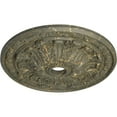 thumbnail image 3 of 30"OD x 3 7/8"ID x 3 1/4"P Flagstone Ceiling Medallion (Fits Canopies up to 3 7/8"), Hand-Painted Witch Hazel Crackle, 3 of 6