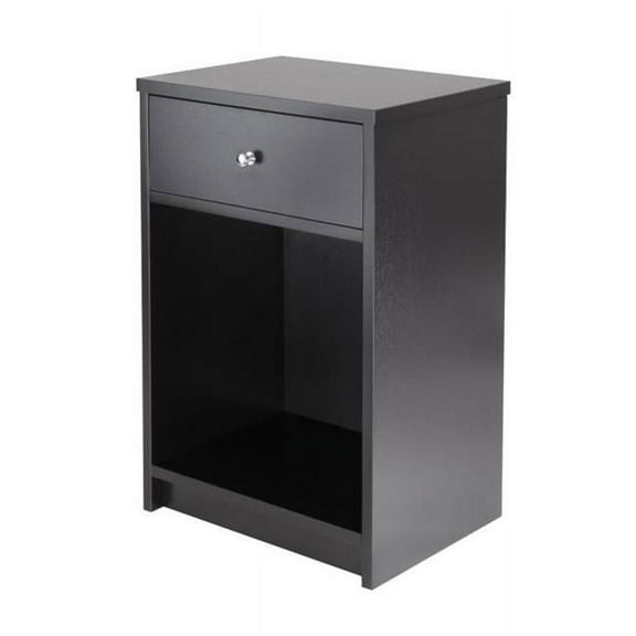 Squamish Accent table with 1 Drawer  Black Finish