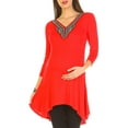 thumbnail image 2 of Women's Maternity Embellished Tunic Top - Extended Sizes Available, 2 of 3