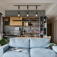 thumbnail image 6 of Kiven H Track Pendant Lightning,Adjustable Cord Length,Industrial H Track Lighting Pendant Lights, 3 Lights, 6 of 7