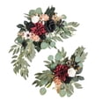 thumbnail image 4 of veasfak 2 Pieces Artificial Wreath Artificial Floral Swag Simulation Garland Flower Swag A, 4 of 9