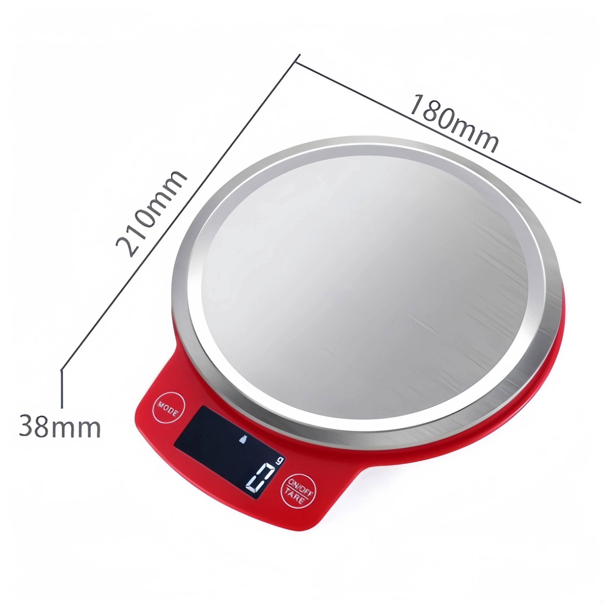 Stainless Steel Kitchen Scale,5kg Greater Goods Food Balance,High Utility Rate,Digital Display Show Weight In Grams,Ounces