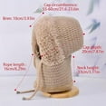 thumbnail image 6 of 3 in 1 Beanie Hat for Women, 55-60cm Fleece-Lined Winter Hat, Neck Warmer & Face Cover Combo, 6 of 6