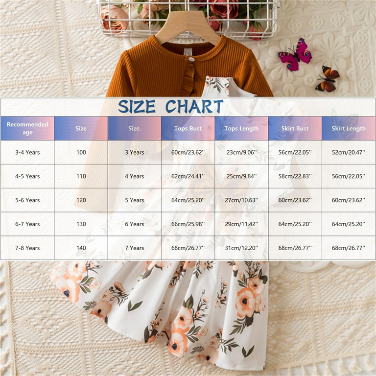 Atogsazn Kids Girls Clothes Set Children Long Sleeve Shrug Tops Girls Ruffle Floral Dress Spring Fall Clothing 04-Blue 6-7 Years Fashion, Kids Unisex Atogsazn Kids Girls Clothes Set Children Long Sleeve Shrug Tops Girls Ruffle Floral Dress Spring Fall Clothing 04-Blue 6-7 Years Fashion, Kids Unisex