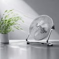 thumbnail image 5 of 10/12/14 Inch High Velocity Floor Fan 3-Speed 1680 CFM Heavy Duty Tilting Metal Portable Fan 130 Tilt Commercial Residential Gym Home Office Use 1-Pack (10 Inch), 5 of 5