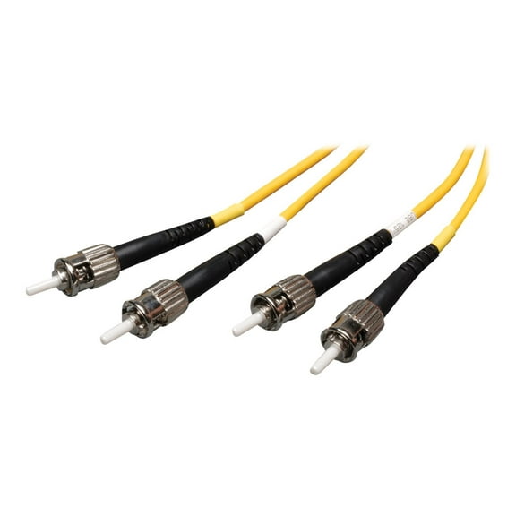 Tripp Lite 3M Duplex Singlemode 9/125 Fiber Optic Patch Cable ST/ST 10' 10ft 3 Meter - ST Male - ST Male - 9.84ft - Yellow