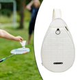 thumbnail image 2 of fastboy Tennis Racket Shoulder Bag Outdoors Sports Pocket Accessories Organizer Mesh White, 2 of 6