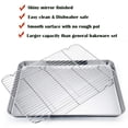 thumbnail image 5 of Stainless Steel Baking Sheet with Rack Set, 19.6 Inch, 2 Pans + 2 Racks, 5 of 7
