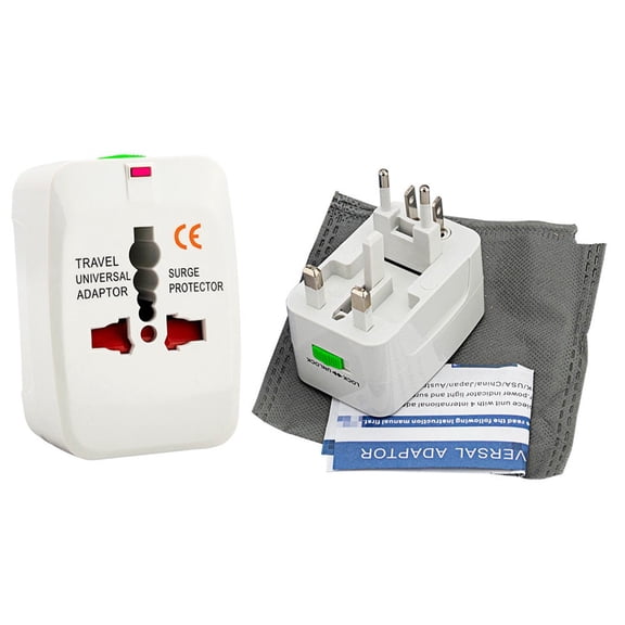 Multifunctional Travel Adapter Ac Power Adapter Socket Plug Connector Lake Green