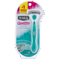 thumbnail image 4 of Schick Quattro for Women Sensitive Hypo Allergenic Aloe Razor with 2 Refill Blades, 4 of 6