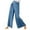 Blue, variant on Inleife Womens Pants Fashion Casual Solid Color Elastic Loose Pants Women's Summer Straight Wide Leg Trousers Pants