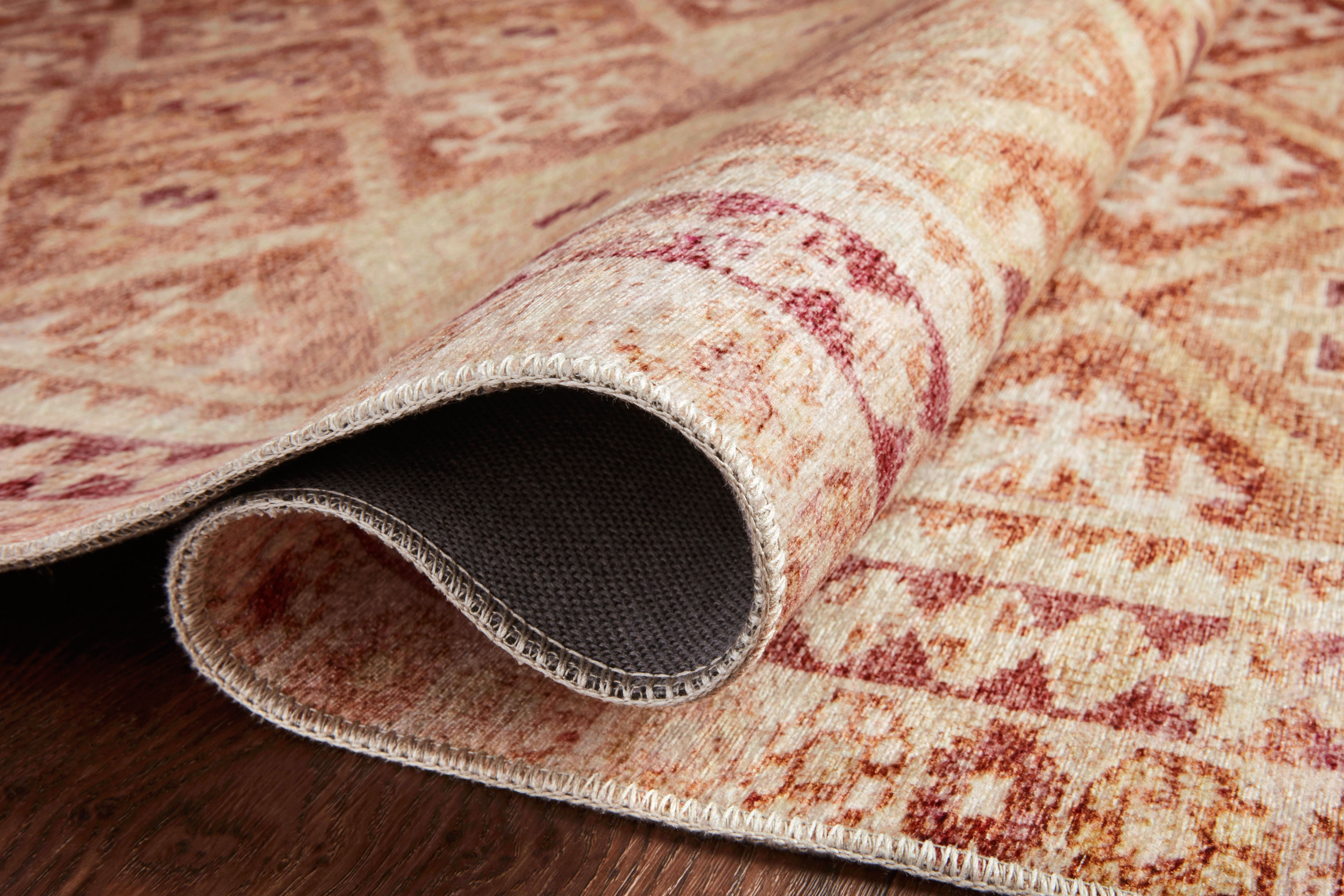 Loloi II Layla LAY-16 Printed Natural / Spice Area rug 2'-0" x 5'-0"