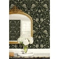 thumbnail image 4 of NextWall Ebony & Rosemary Vintage Bird Ogee Peel and Stick Wallpaper - 20.5 in. W x 18 ft. L Roll, 4 of 6