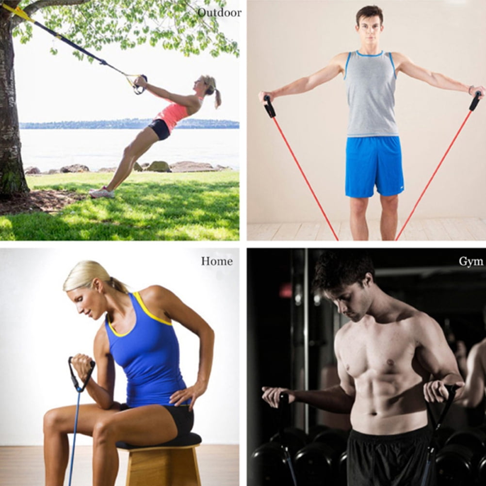Unbranded Sport Fitness Resistance Bands Gym Sport Band Workout Elastic Bands Expander Pull Rope Tubes Fitness Exercise Equipment