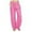 Pink, variant on FNFYFH Clearance Cotton Linen Pants for Women Drawstring Elastic Waisted Pant with Pockets Solid Wide Leg Trouser,Purple