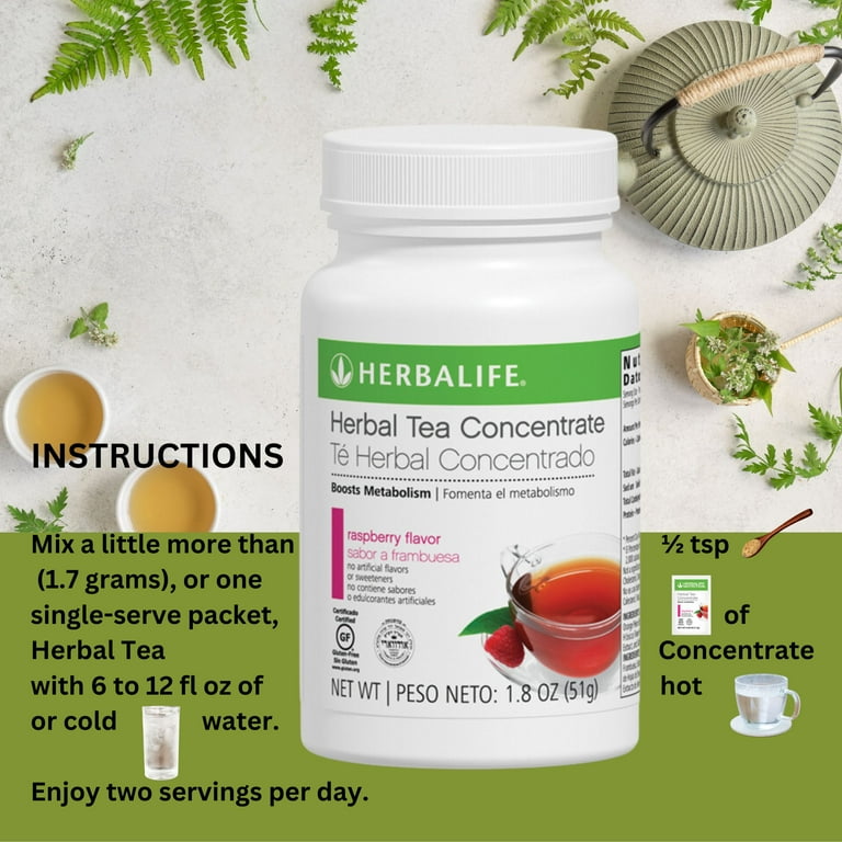 Herbal life. Formula 1 Cookies N' Cream, Tea Raspberry 1.8 oz, PPP