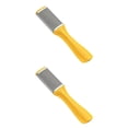 thumbnail image 2 of heritaly Foot File Stainless Steel Dead Skin Callus Removal Plastic Handle Scraper Professional Portable Household Pedicure Beauty Yellow 2Set, 2 of 6