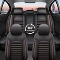 thumbnail image 4 of AOMSAZTO Full Set Seat Cover Fit for Jeep Renegade 2015-2025 | Faux Leather Seat Covers Waterproof Car Seat Covers Protector | Compatible with Airbag & Easy to Install (5 Seats, Red Line), 4 of 7