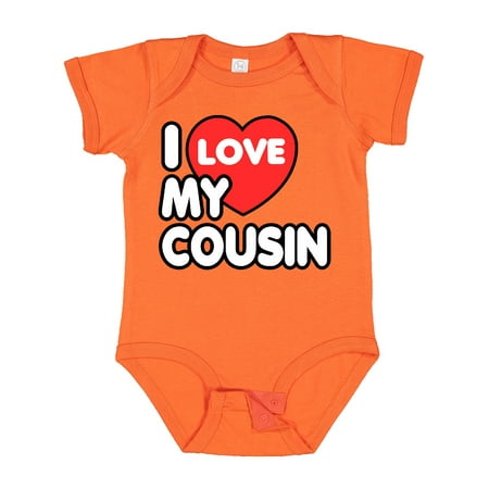 

Inktastic I Love My Cousin Boys or Girls Baby Bodysuit