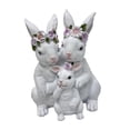 thumbnail image 4 of Figura de conejo de Pascua, estatua de conejo, hermosa pieza coleccionable para centro de mesa de Pascua Familia, 4 of 9