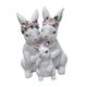 thumbnail image 4 of Figura de conejo de Pascua, decoración de Pascua, linda estatua de conejo de resina coleccionable para Familia, 4 of 9