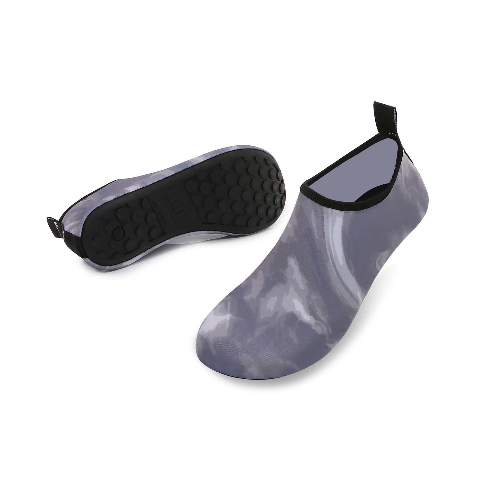 Men and Women a Slip On Barefoot Quick-Dry Beach Aqua Yoga Water Shoes (Fog/Grey, 13-14 Women/10.5-11 Men) - image 4 of 8