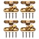 thumbnail image 1 of Uxcell 4-Pack Flip Latch Gate Latch, Cerradura deslizante de puerta de granero de 3 pulgadas, cerraduras deslizantes de 90/180 grados [Bronce amarillo], 1 of 7