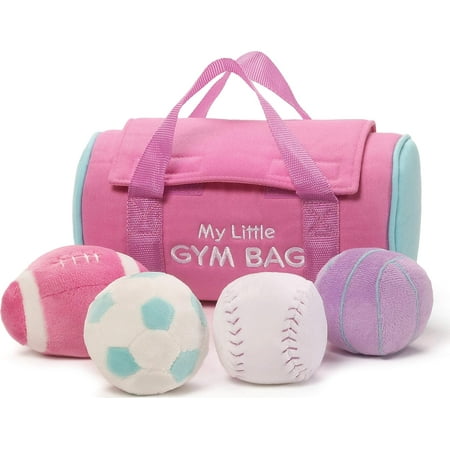 UPC: 0028399095803 | Baby GUND Play Soft My Little Gym Bag 5-Piece Plush Playset with Rattle Squeaker & Crinkle Plush Toys Sensory Toy for Babies & Newborns 8