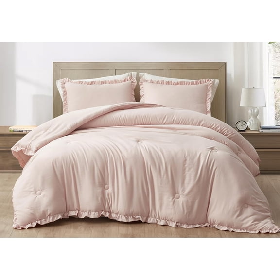 Nora Blush Comforter Set Queen Size 3-Piece