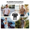 thumbnail image 5 of Vsdgher Heroic Lion Encounter Polo Shirts for Men, Men's Short Sleeve Stretch Polo Shirt, Shirts for Men-Small, 5 of 6