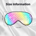 Salelf Fish Scale Sleep Mask DoubleSided Eye Mask Soft Adjustable Sleeping Eye Covers for