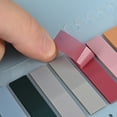 thumbnail image 4 of 200 Pcs Sticky Index Tabs, 1 Sheets Strip Index Tabs, Writable Page Sticky Notes with Ruler for Page Marking Classify File Page Sticky Tabs, Note Pads, Schools Supplies Teachers, Blue, 4 of 5