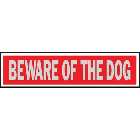 Hy-Ko Products 246355 Aluminum Sign Beware of Dog - 2 x 8 in. - Case of 10