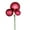 Berry Red, variant on Vickerman 18" Champagne Ball Ornament Christmas Pick, Set of 3