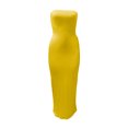 thumbnail image 4 of Yuemengxuan Women Fashionable Close-fitting Dress, Solid Color Boat Neck Sleeveless Skirt, 4 of 6