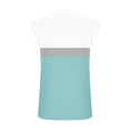 thumbnail image 4 of White Tank Top Woman Tank Top Fashion Women's Casual Round- Neck Sleeveless T-shirt Blouse Light Blue S, 4 of 5