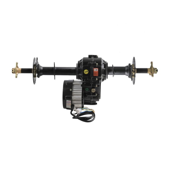 30" Rear Axle Kit with 48V 500W Brushless Motor & Differential Gearbox,3 Stud Wheel Hubs, Brake Disc for Go Kart ATV UTV Drift Trike Golf Cart Buggy 4 Wheelers Karting Dolly Cart Mower DIY Projects