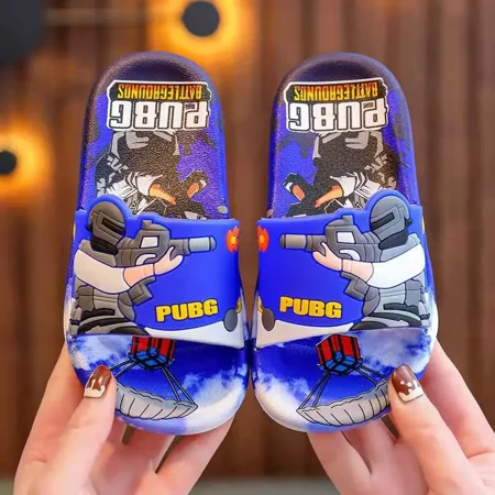

Boys Slippers Anti-slip Soft-soled Indoor Slides With Cartoon Design