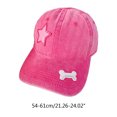 thumbnail image 3 of Women Ponytail Baseball Cap Unisex Adult Sports Hat Cute Star-patch and Bone-patch for Outdoor Sports, 3 of 7