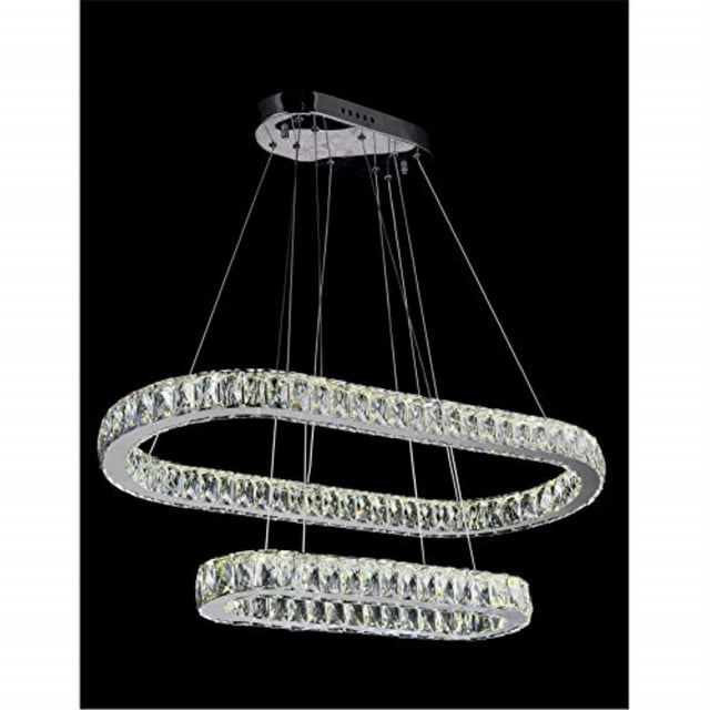 CWI Lighting Milan Lustre LED avec Finition Chromée