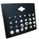 thumbnail image 1 of Oreja Anillos con estilo Accesorio de Moda Simple Style Hoop Ear Colgante Decoración Decoración Ear Gotas para Party Banquete Vestido diario Tarjeta negra / Plata 24 pares Advancent AP008259-04, 1 of 5