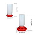 thumbnail image 3 of Chick Feeder and Waterer Kit Durable Plastic Fount for Up to 8 Chicks At Once, 3 of 5