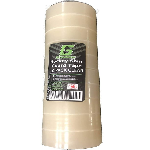 Easy Stretch, Easy Rip. Hockey Shin Guard Tape