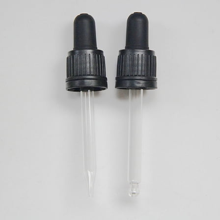 MLINS  6 Pcs Glass Pipette Dropper Essential Oil Bottle Droppers Packaging