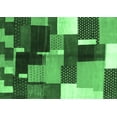 thumbnail image 1 of Ahgly Company Indoor Rectangle Abstract Emerald Green Contemporary Area Rugs, 3' x 5', 1 of 4