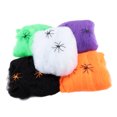 thumbnail image 3 of Descuento Tela de araña elástica Telaraña Decoración de fiesta de telaraña para Halloween (20 g de algodón de araña blanca + 6 arañas pequeñas) JAMW Sencillez, 3 of 5